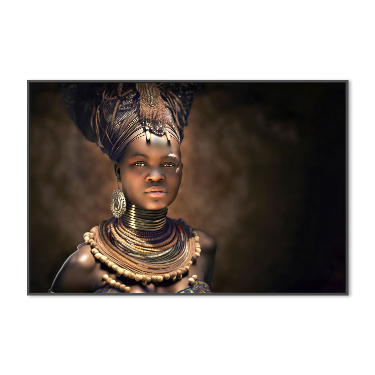 Himba Queen |Wall Art Print Framed Canvas Poster – Eucalypt Art Group