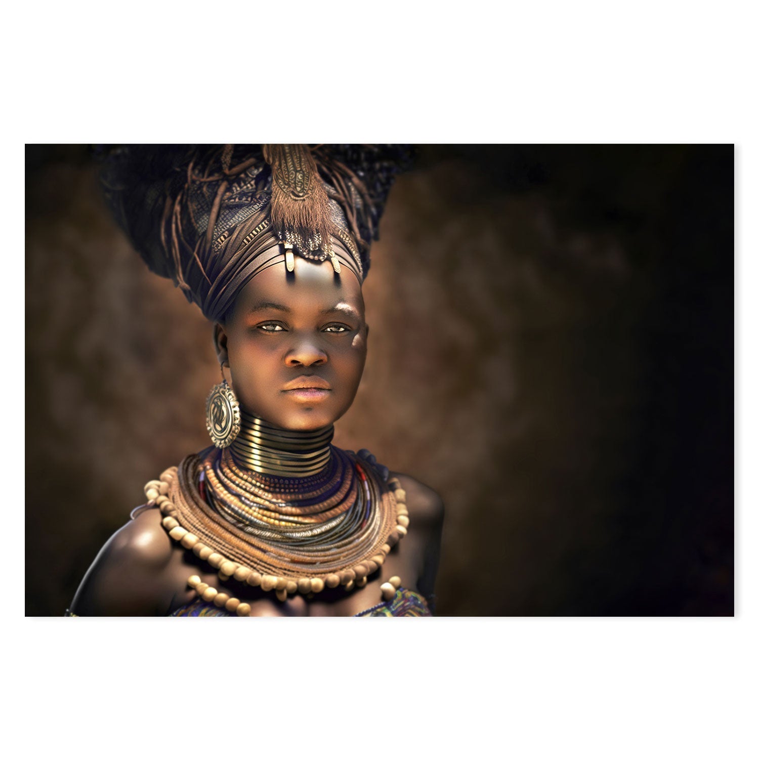 Himba Queen |Wall Art Print Framed Canvas Poster – Eucalypt Art Group