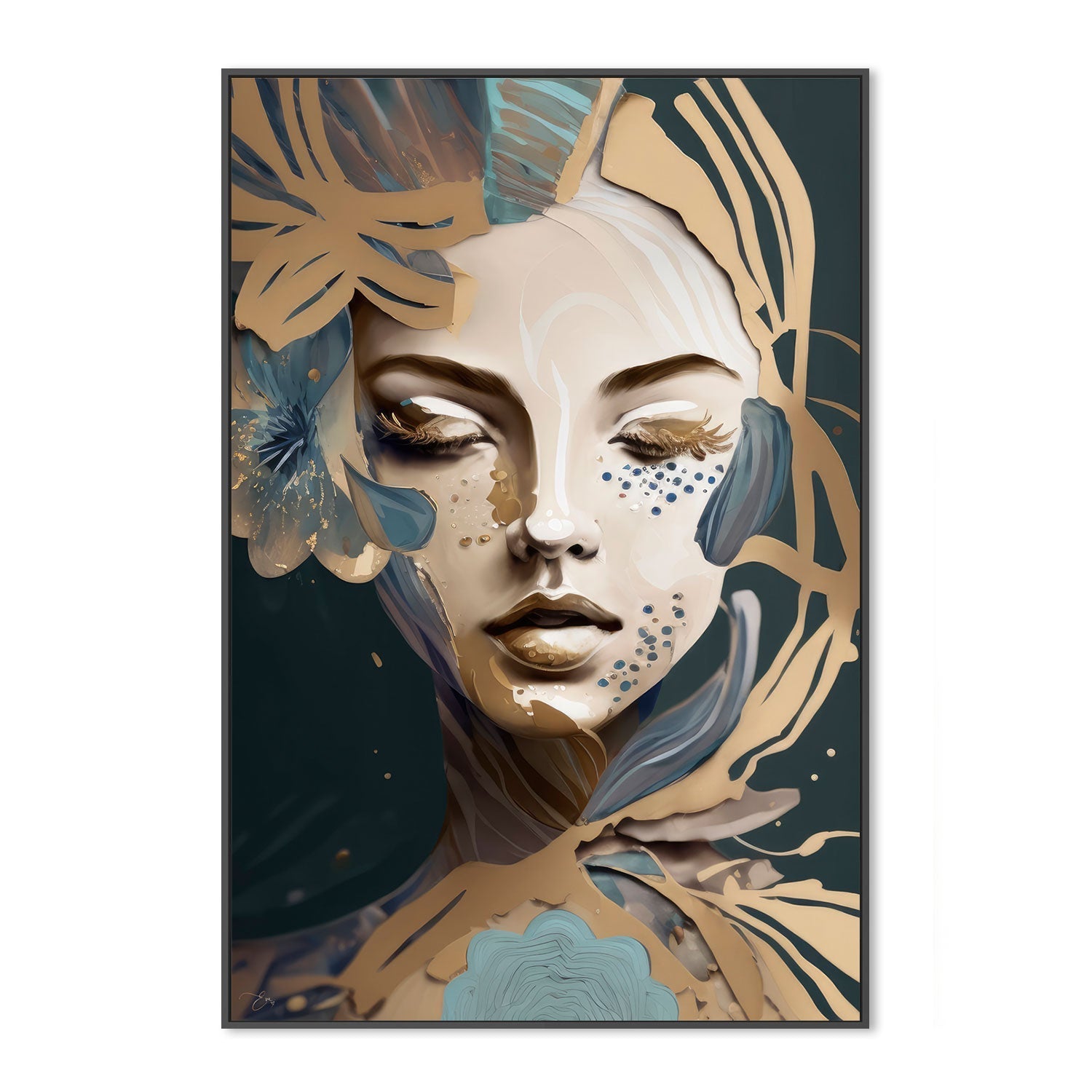 Azura , By Bella Eve |Wall Art Print Framed Canvas Poster – Eucalypt ...