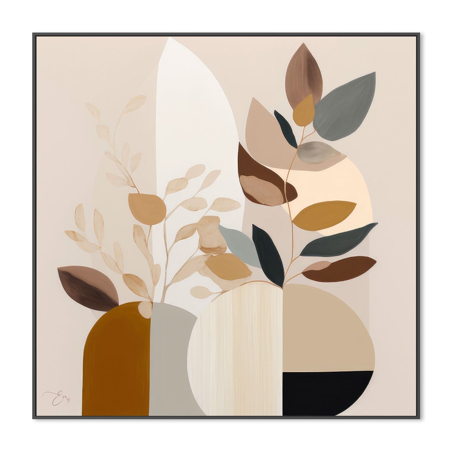 Beige Fauna , By Bella Eve |Wall Art Print Framed Canvas Poster ...