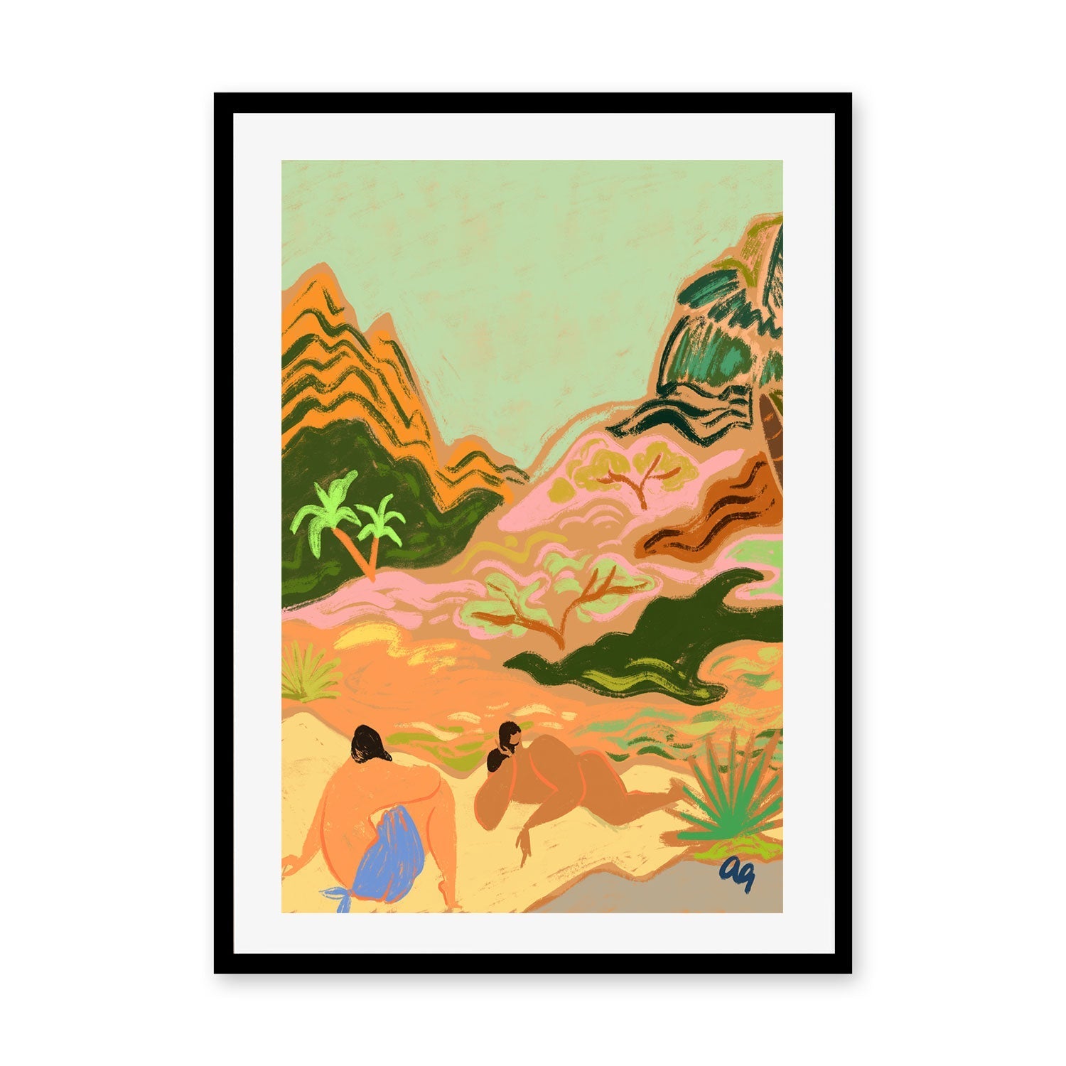 Days In The Sun , By Arty Guava |Wall Art Print Framed Canvas Poster ...