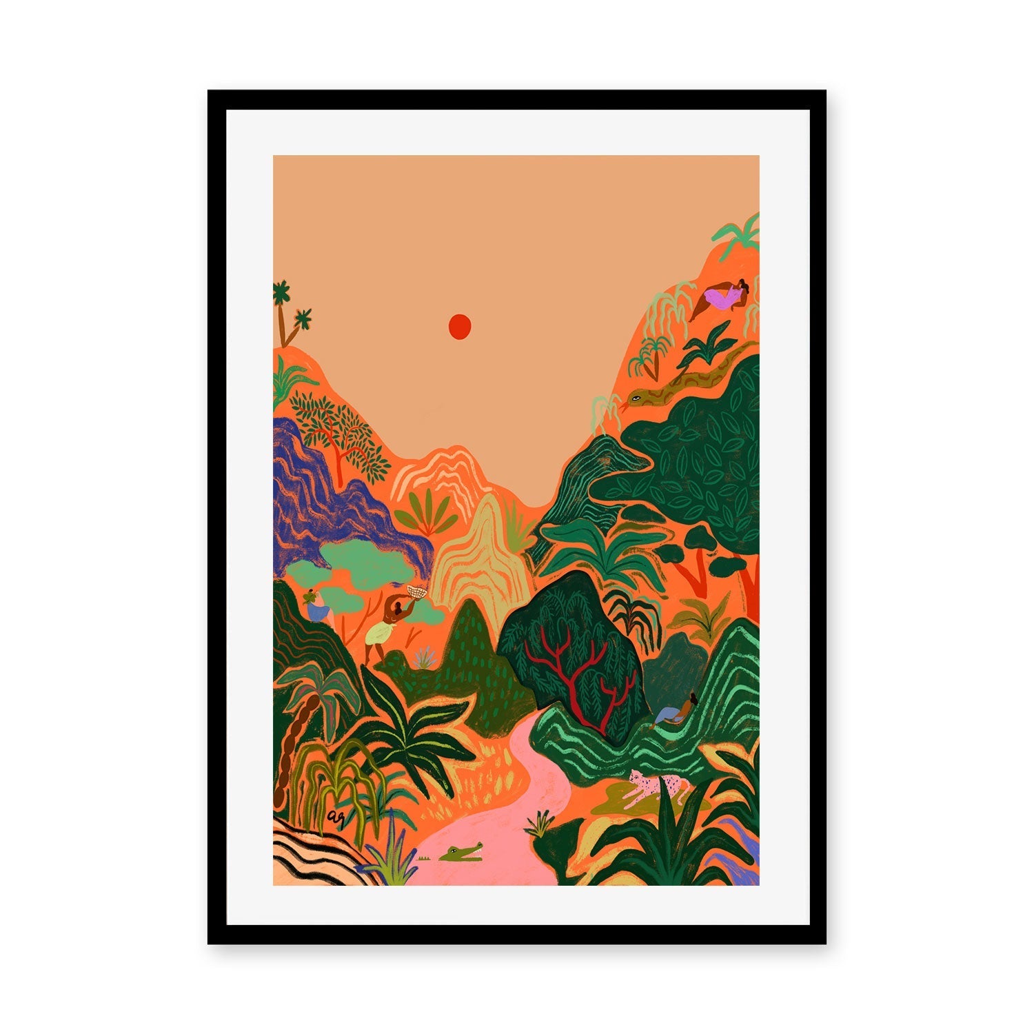 Hidden Paradise , By Arty Guava |Wall Art Print Framed Canvas Poster ...