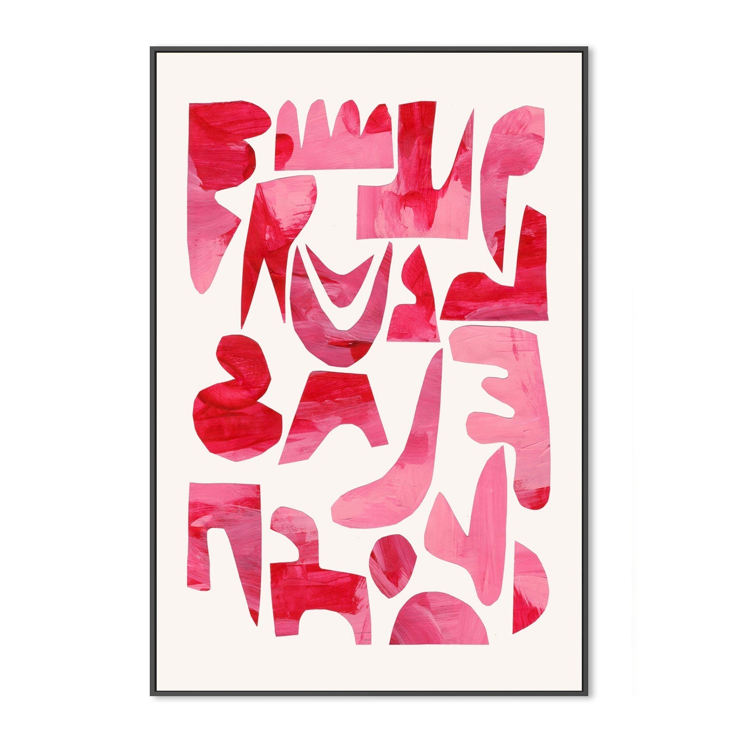 Pink Kiss Pieces , By Ejaaz Haniff |Wall Art Print Framed Canvas ...